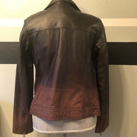 100% genuine leather ombré jacket ! - Picture 3 of 5